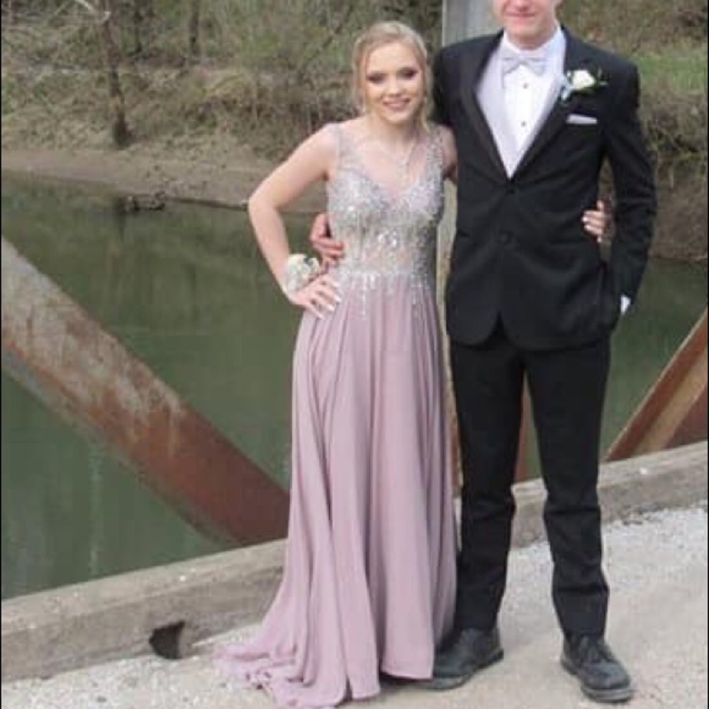 Purple prom dress